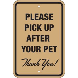 Please Pick Up Sign