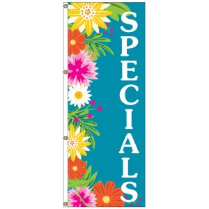 Tropical Blooms Vertical Flag - OVERSTOCK